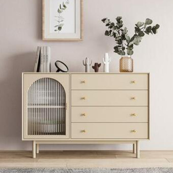 Pine Wood Living Room Sideboard Cabinet Modern Server with Drawers and Storage Clearhalo 'buffet_sideboard' 'Buffets & Sideboards' 'furn' 'furn_buffet_sideboard' 'Furniture' 'Kitchen & Dining Furniture' 5190110