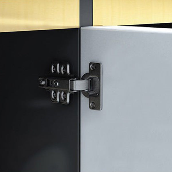 Server bianco moderno in legno ingegnerizzato con cassetto per soggiorno