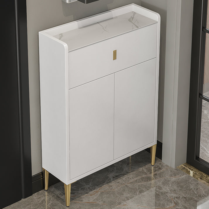 Pista de madera blanca de 1 cortavadora servidor moderno con encimera de piedra para sala de estar