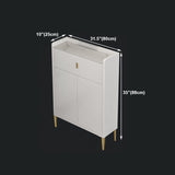 Server moderno moderno in legno bianco da 1 tradotto con piano di lavoro in pietra per soggiorno