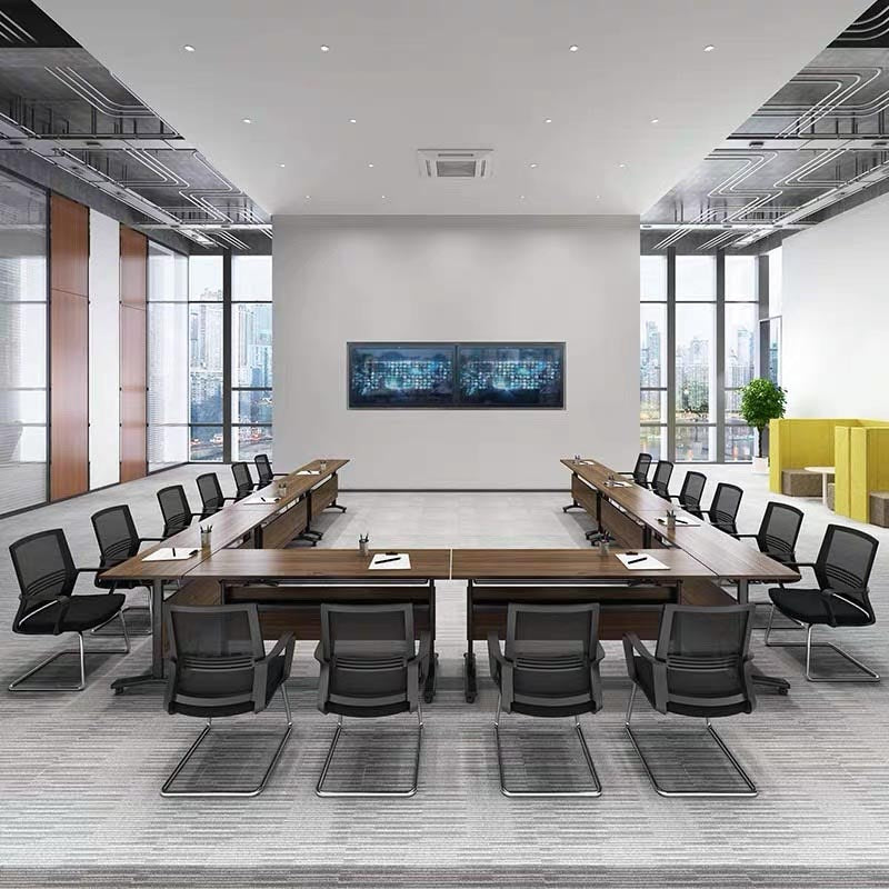 Bureau de bureau en bois moderne pliant du bureau d'écriture rectangulaire pour la maison