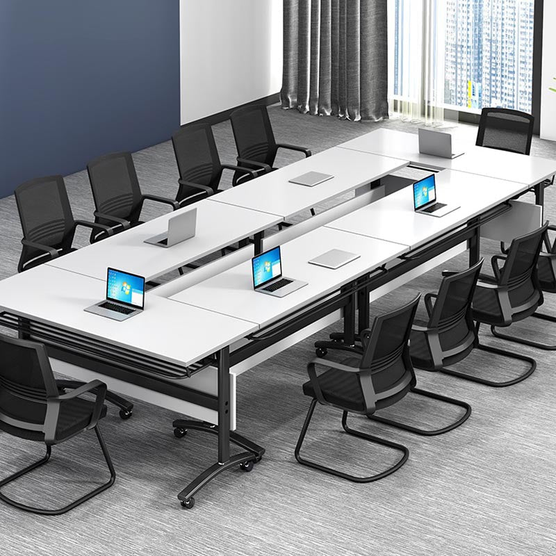 Bureau de bureau en bois moderne pliant du bureau d'écriture rectangulaire pour la maison