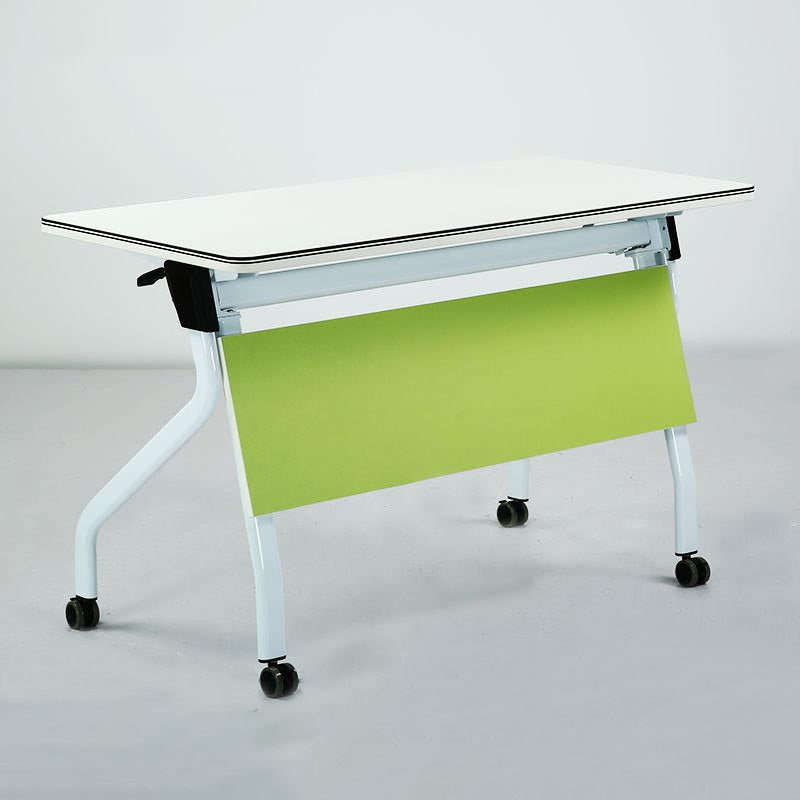 MODERNA MODERNO DI UFFICIO IN LEGNO CON RUOTTO A CASPER DESCA RETTANGULARE PER UFFICIO