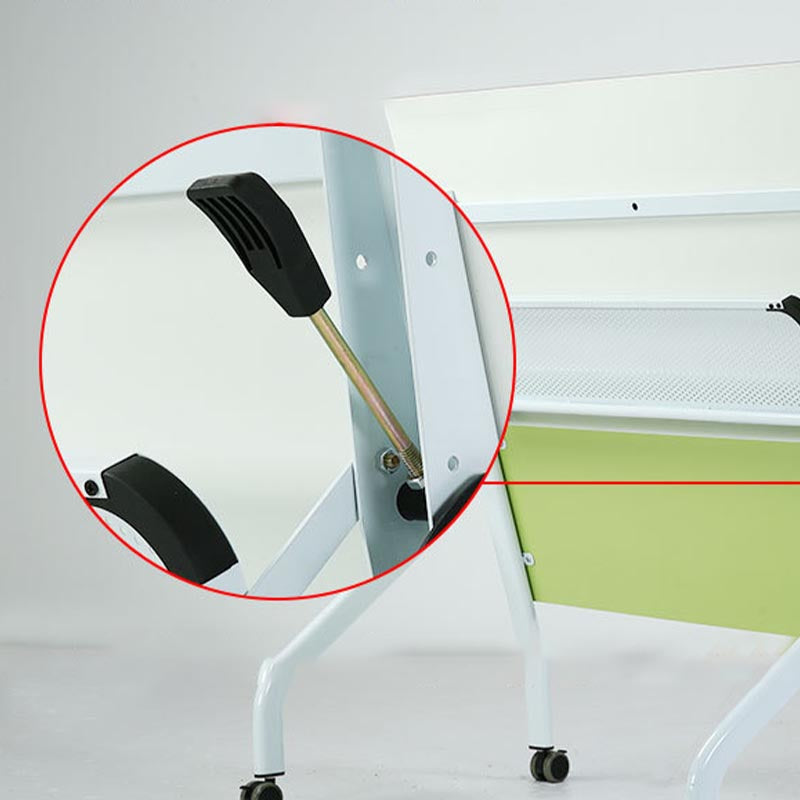 MODERNA MODERNO DI UFFICIO IN LEGNO CON RUOTTO A CASPER DESCA RETTANGULARE PER UFFICIO