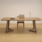 Modern Style Writing Desk Rectangular Solid Wood Office Desk for Home