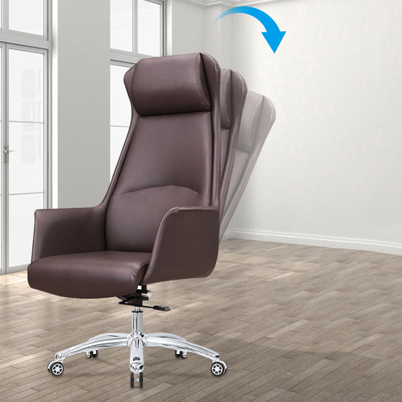 Executive Swivel Chair met Chrome Base Modern Computer Chair met wielen