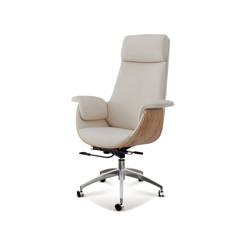 Silla de tareas ergonómicas ejecutivas Base de metal cromado silla de oficina contemporánea