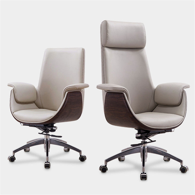 Silla de tareas ergonómicas ejecutivas Base de metal cromado silla de oficina contemporánea