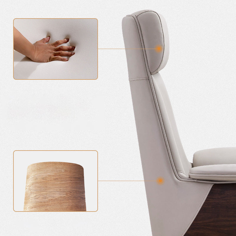 Silla de tareas ergonómicas ejecutivas Base de metal cromado silla de oficina contemporánea