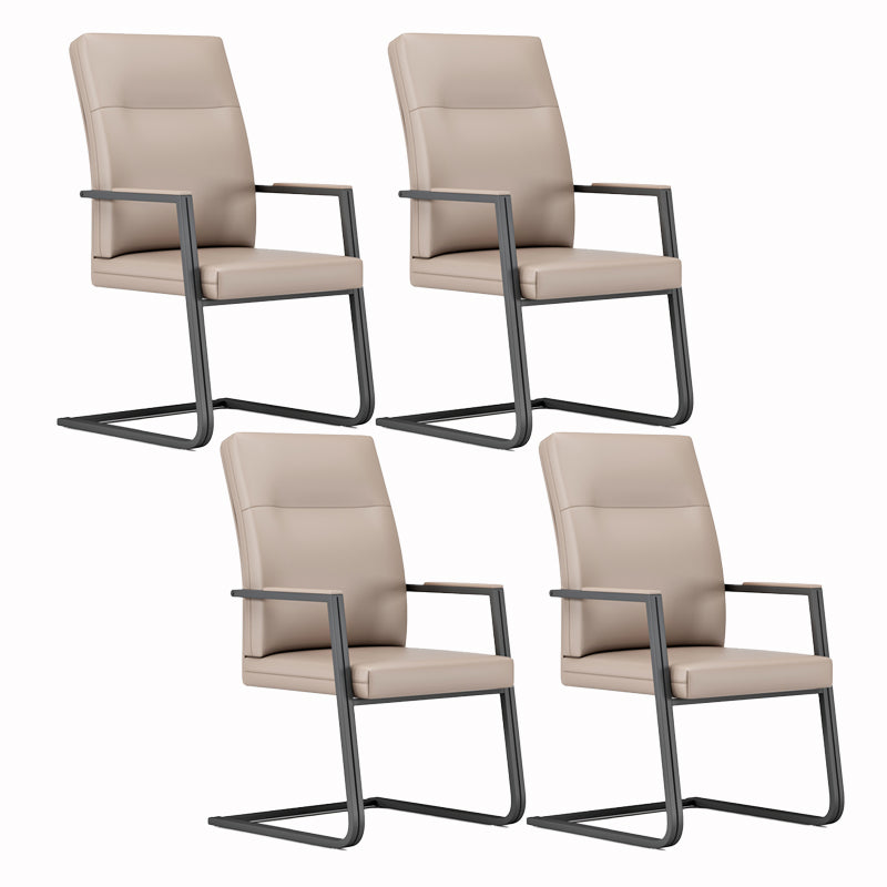 Moderne stijl arm werkstoel faux lederen high back bureau stoel