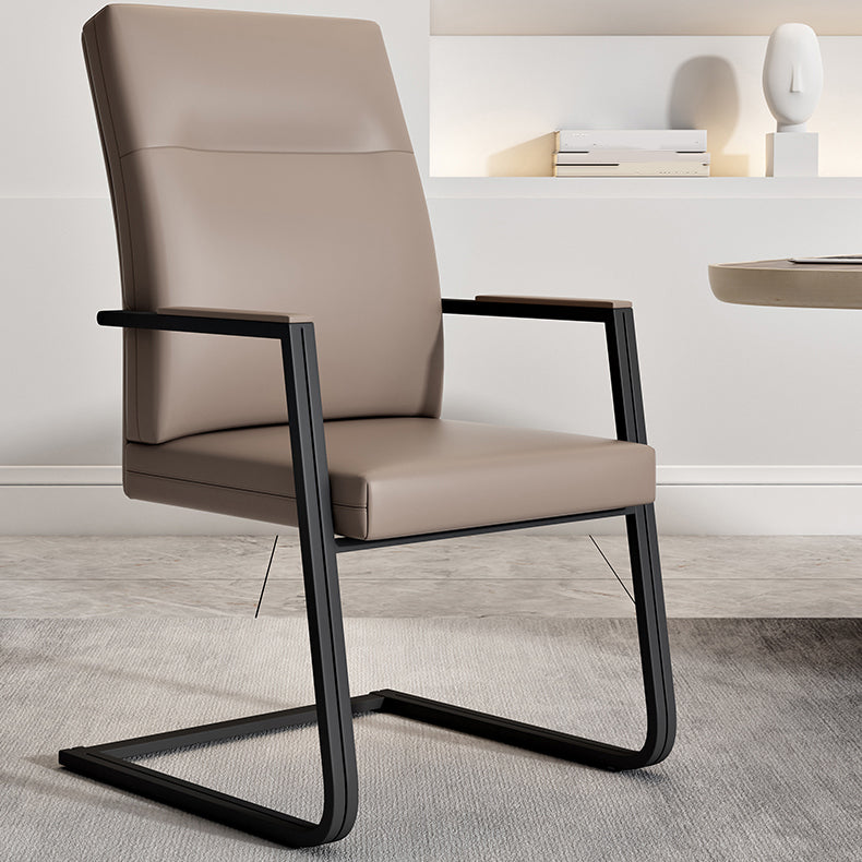 Moderne stijl arm werkstoel faux lederen high back bureau stoel