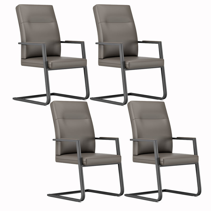 Moderne stijl arm werkstoel faux lederen high back bureau stoel