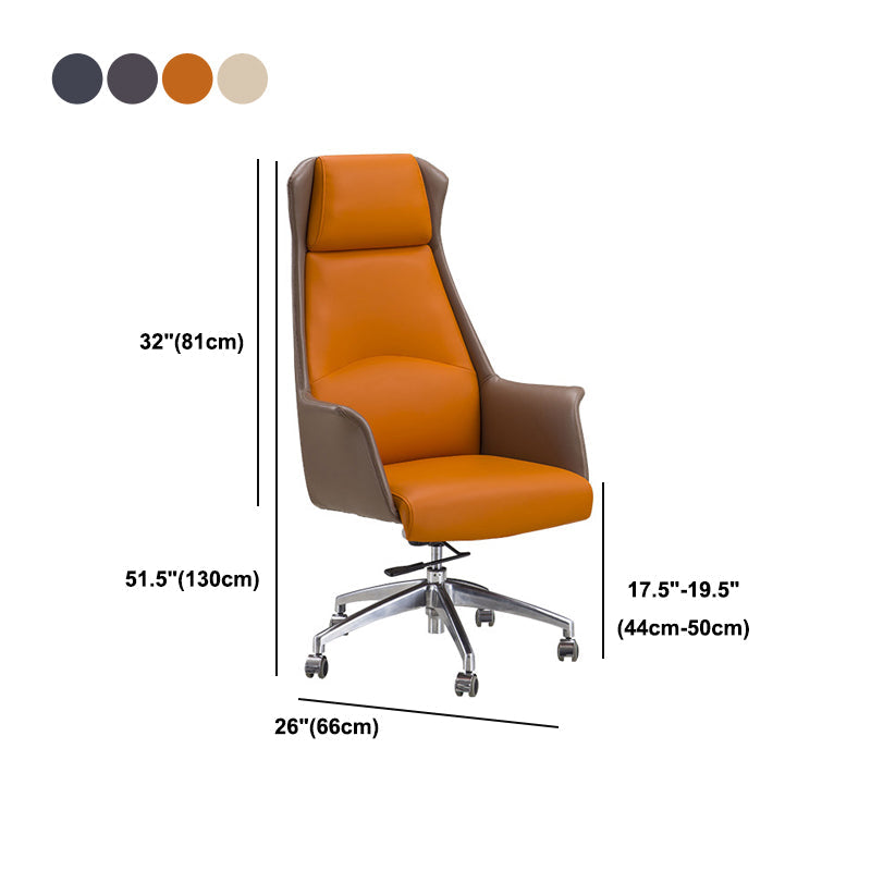Sedia da ufficio in pelle finta bracciale moderna sedia esecutiva regolabile in altezza