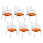 Modern Office Chair with Arms Mid Back Conference Chair with White Frame White-Saffron Small Writing Pad 6 Piece Set Clearhalo 'furn' 'furn_office_chair' 'Furniture' 'Office Chairs' 'Office Furniture' 'office_chair' 5190546