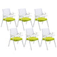 Modern Office Chair with Arms Mid Back Conference Chair with White Frame White-Green Small Writing Pad 6 Piece Set Clearhalo 'furn' 'furn_office_chair' 'Furniture' 'Office Chairs' 'Office Furniture' 'office_chair' 5190552