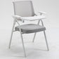 Modern Office Chair with Arms Mid Back Conference Chair with White Frame Clearhalo 'furn' 'furn_office_chair' 'Furniture' 'Office Chairs' 'Office Furniture' 'office_chair' 5190559