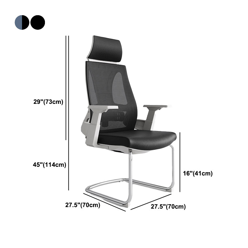 Zeitgenössischer Mesh Arm Desk Stuhl Height-Shortable Office Chair