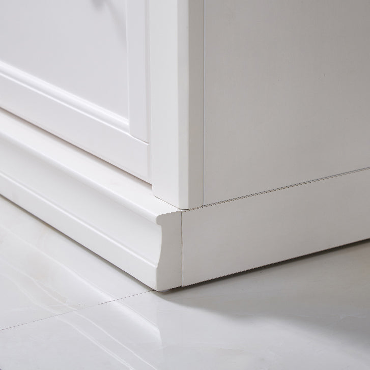 Witte verticale standaard boekenkast massief houten boekenplank met glazen deuren