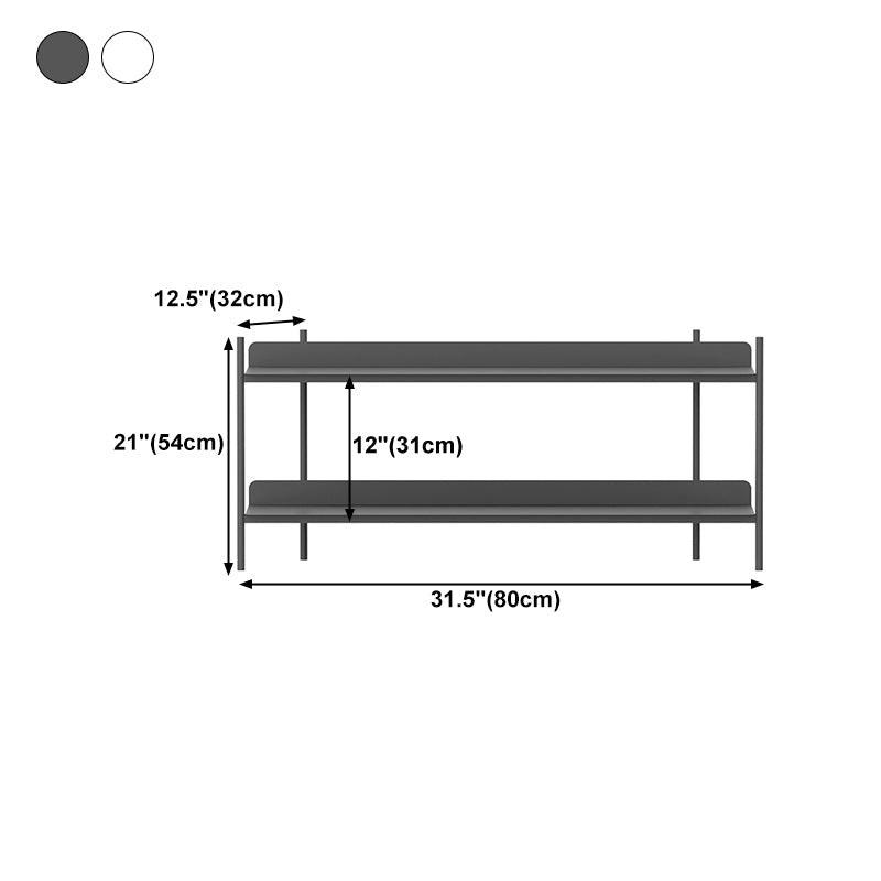 12.60 "W boekenkast hedendaagse stijl open back -boekenplank voor thuiskantoor