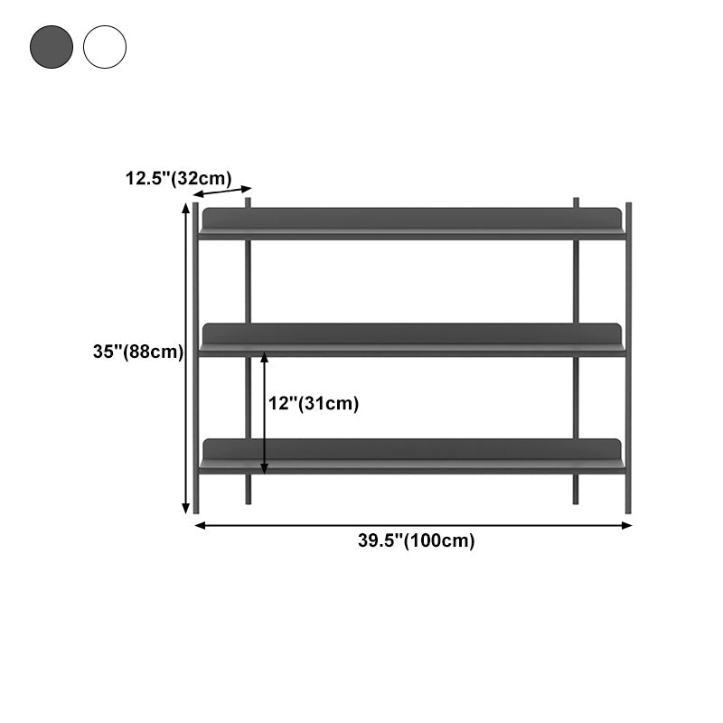 12.60 "W boekenkast hedendaagse stijl open back -boekenplank voor thuiskantoor