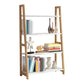 Wooden Etagere Bookcase Modern Bookshelf with Rectangular Shelves