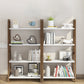 Wooden Etagere Bookcase Modern Bookshelf with Rectangular Shelves