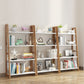 Wooden Etagere Bookcase Modern Bookshelf with Rectangular Shelves