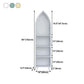 Modern Style Bookshelf Standard Closed Back Bookshelf for Home