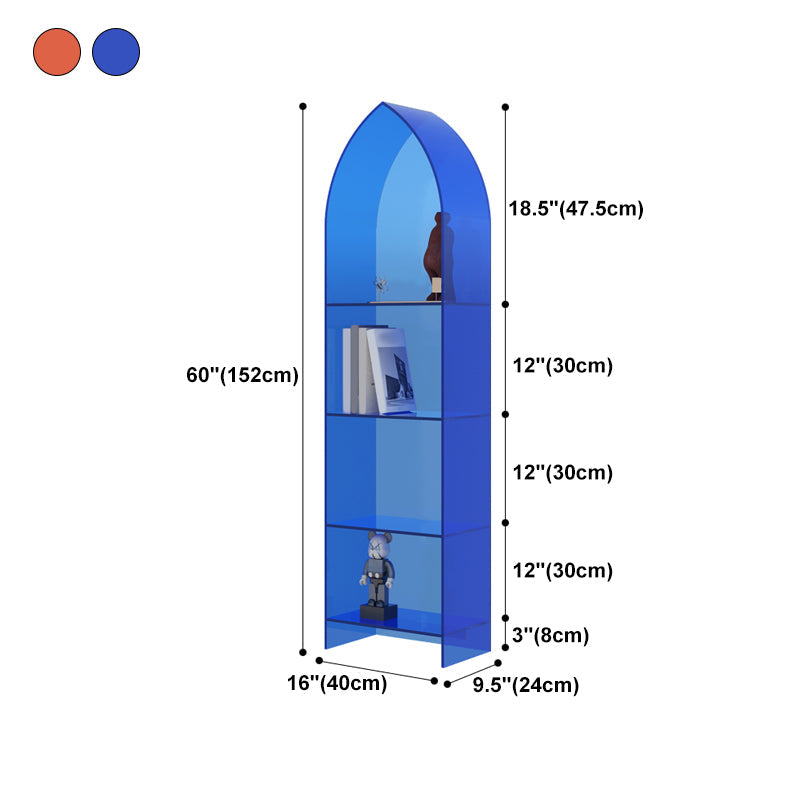 Modern Style Bookshelf Standard Closed Back Bookshelf for Home