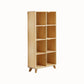 Contemporary Style Wooden Bookcase Vertical Closed Back Bookshelf