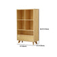 Contemporary Style Wooden Bookcase Vertical Closed Back Bookshelf