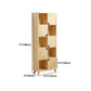 Contemporary Style Wooden Bookcase Vertical Closed Back Bookshelf