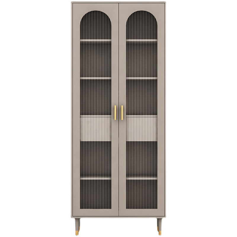 都会の垂直標準本棚ドアと引き出し付きの木製本棚