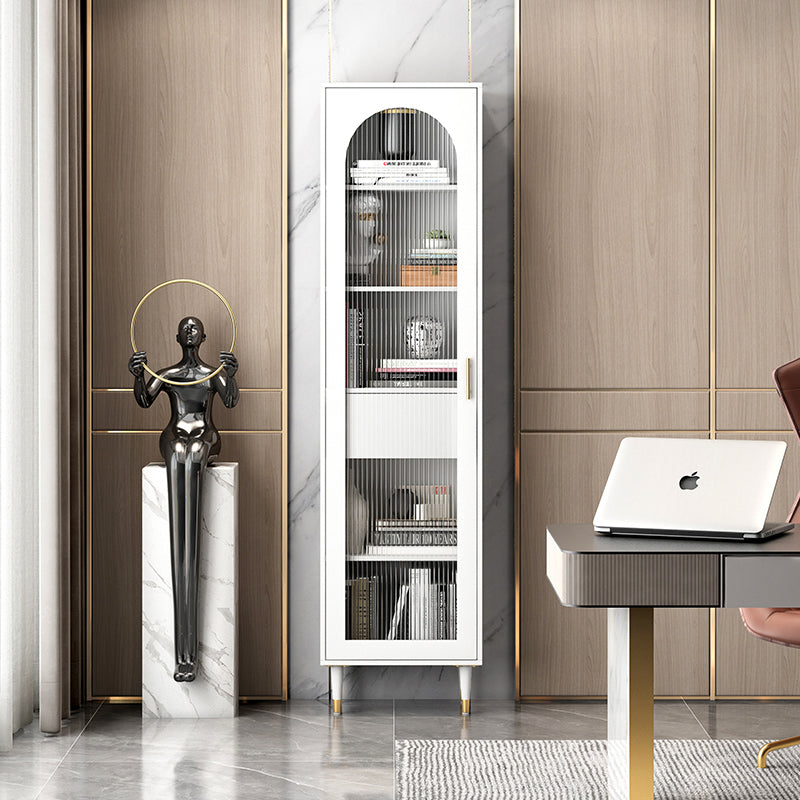 都会の垂直標準本棚ドアと引き出し付きの木製本棚