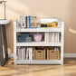 Modern Style Bookshelf 3-shelf Open Back Metal Bookcase for Home