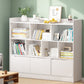 Standard Bookshelf With Doors Contemporary Bookcase for Study Room