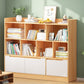 Standard Bookshelf With Doors Contemporary Bookcase for Study Room