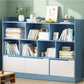 Standard Bookshelf With Doors Contemporary Bookcase for Study Room