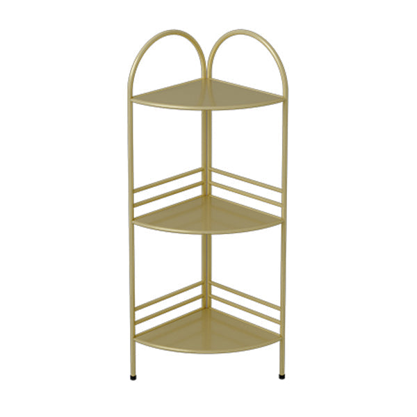 Estantería de rincón de estilo moderno estantería de metal abierta para el hogar