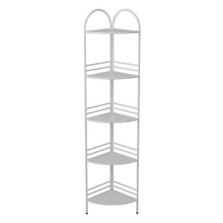 Estantería de rincón de estilo moderno estantería de metal abierta para el hogar