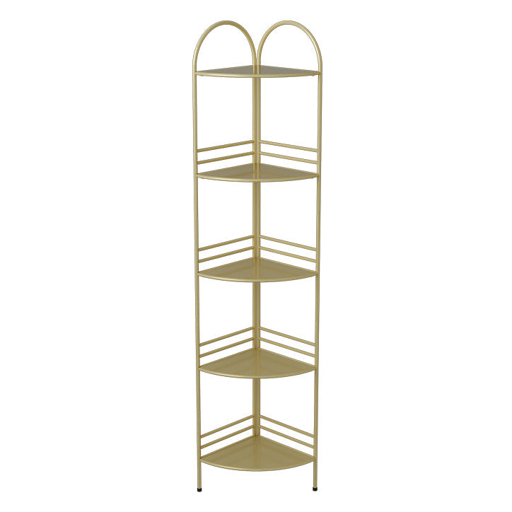 Estantería de rincón de estilo moderno estantería de metal abierta para el hogar