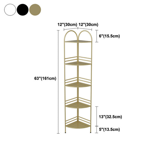 モダンなスタイルのコーナー本棚オープンバックメタル本棚家のための