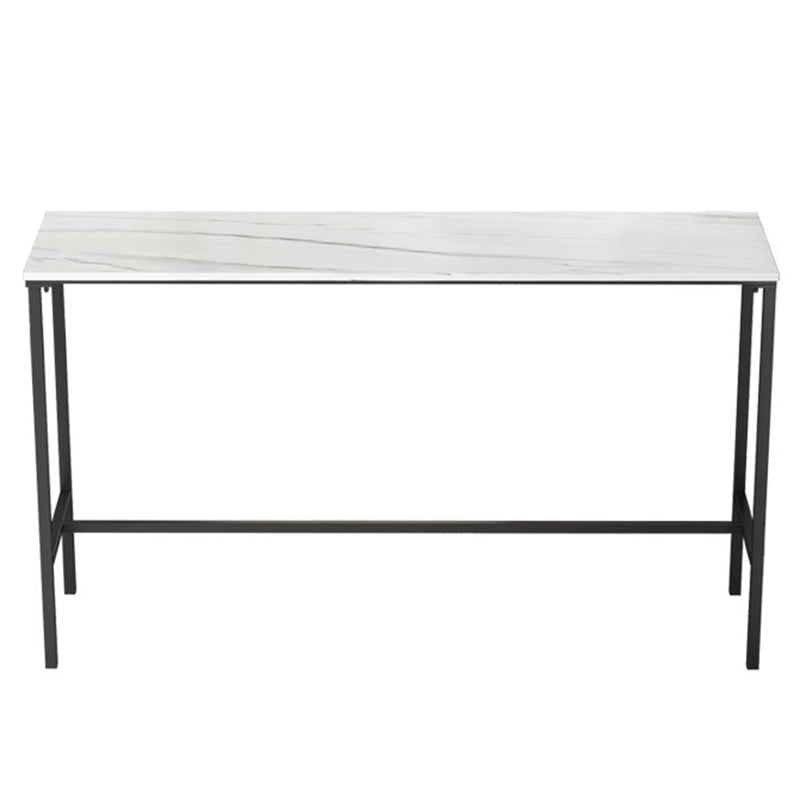 Mesa de comedor de acento de bistro de piedra moderna