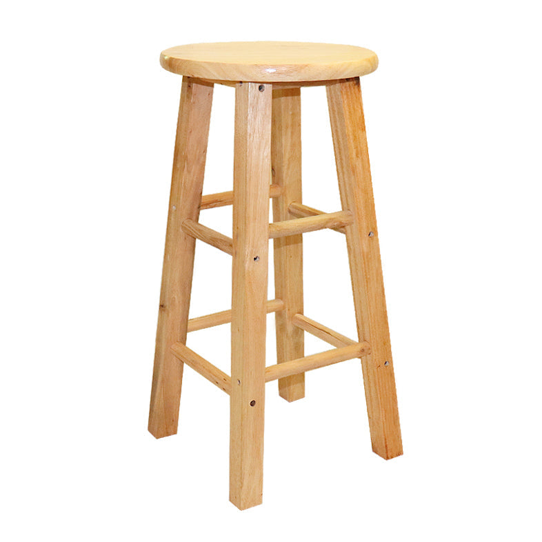 Modern Armless Backless Counter Stool Wood Cashier Bar Stool with Wooden Seat and Pedal Clearhalo 'Bar Furniture' 'Bar Stools' 'bar_stools' 'furn' 'furn_bar_stools' 'Furniture' 'Kitchen & Dining Furniture' 5191407