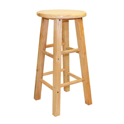 Modern Armless Backless Counter Stool Wood Cashier Bar Stool with Wooden Seat and Pedal Clearhalo 'Bar Furniture' 'Bar Stools' 'bar_stools' 'furn' 'furn_bar_stools' 'Furniture' 'Kitchen & Dining Furniture' 5191407