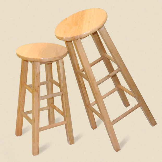 Modern Armless Backless Counter Stool Wood Cashier Bar Stool with Wooden Seat and Pedal Clearhalo 'Bar Furniture' 'Bar Stools' 'bar_stools' 'furn' 'furn_bar_stools' 'Furniture' 'Kitchen & Dining Furniture' 5191412