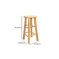 Modern Armless Backless Counter Stool Wood Cashier Bar Stool with Wooden Seat and Pedal Clearhalo 'Bar Furniture' 'Bar Stools' 'bar_stools' 'furn' 'furn_bar_stools' 'Furniture' 'Kitchen & Dining Furniture' 5191414