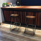 Modern Style Solid Wood Bar Stool with Footrest Bistro Bar Stool