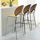 Industrial Armless Solid Wood Barstools 25-Inch Metal Bar Stool