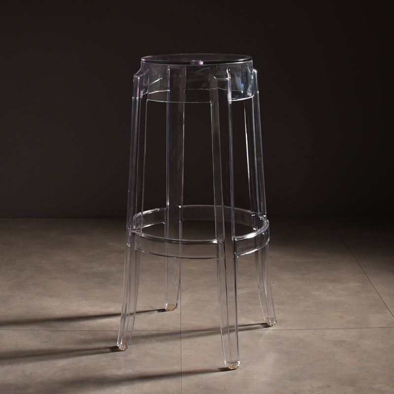 Modern Style Bar-stool Acrylic Round Counter Bar Stool for Kitchen Bar Clearhalo 'Bar Furniture' 'Bar Stools' 'bar_stools' 'furn' 'furn_bar_stools' 'Furniture' 'Kitchen & Dining Furniture' 5191457